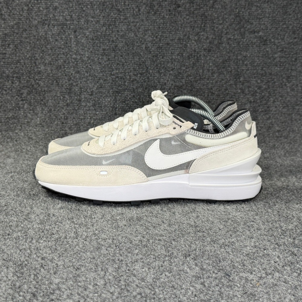 Nike Waffle One Running Shoes Men's 10 Summit White Suede Retro Athletic Sneaker - Picture 4 of 13